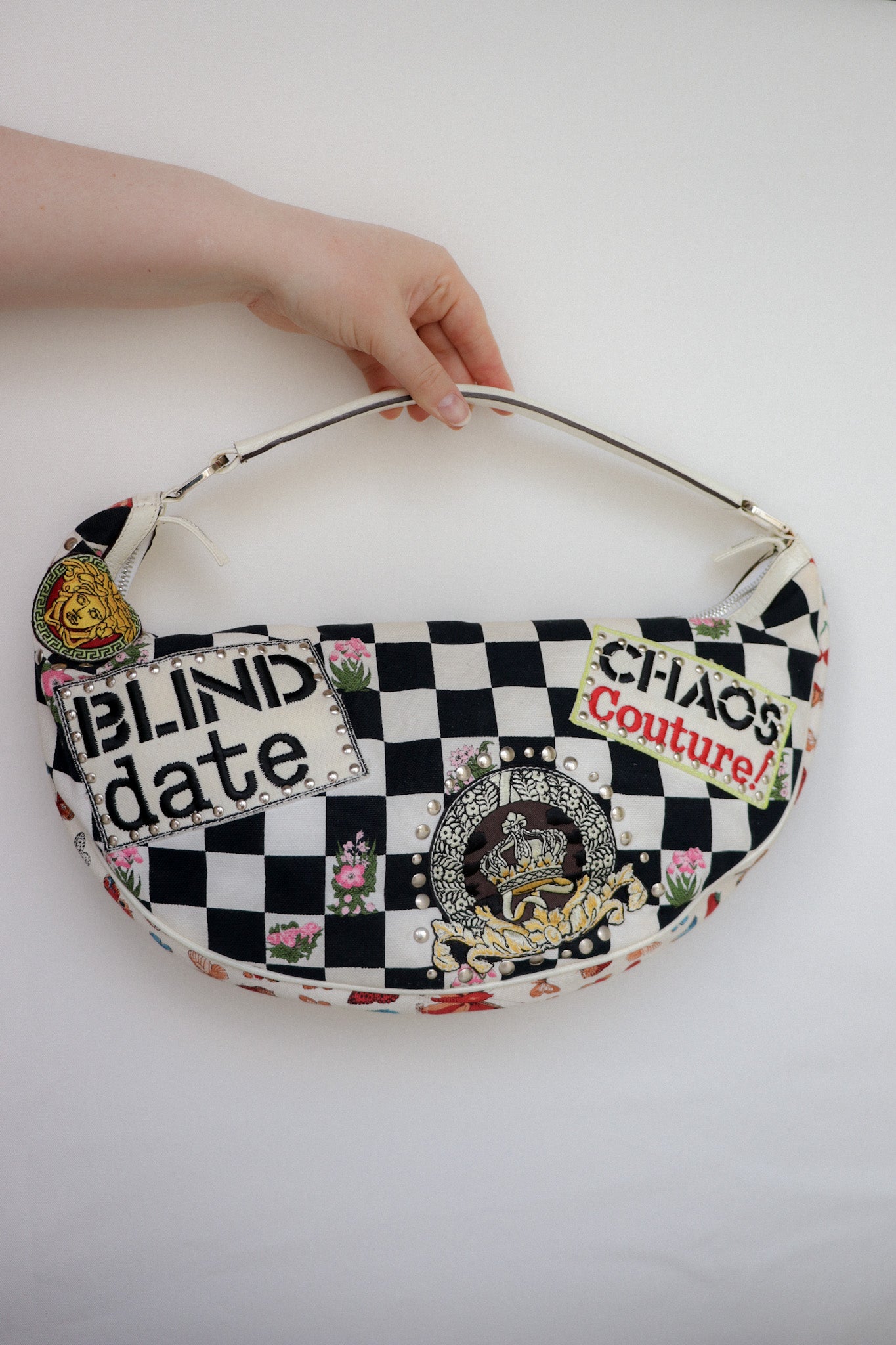 Vintage Versace Chaos Couture Half Moon Bag