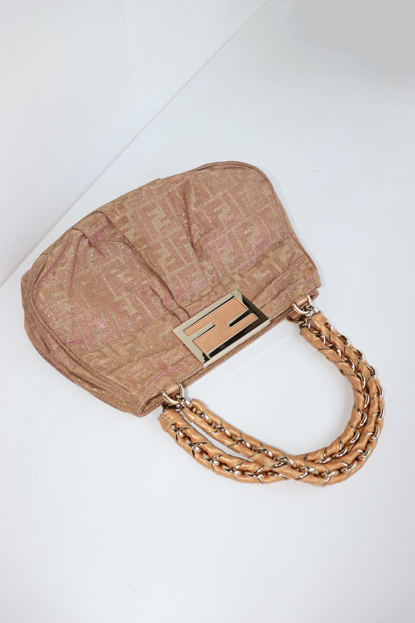 Vintage Fendi Mia Zucca Chain Bag 2000s