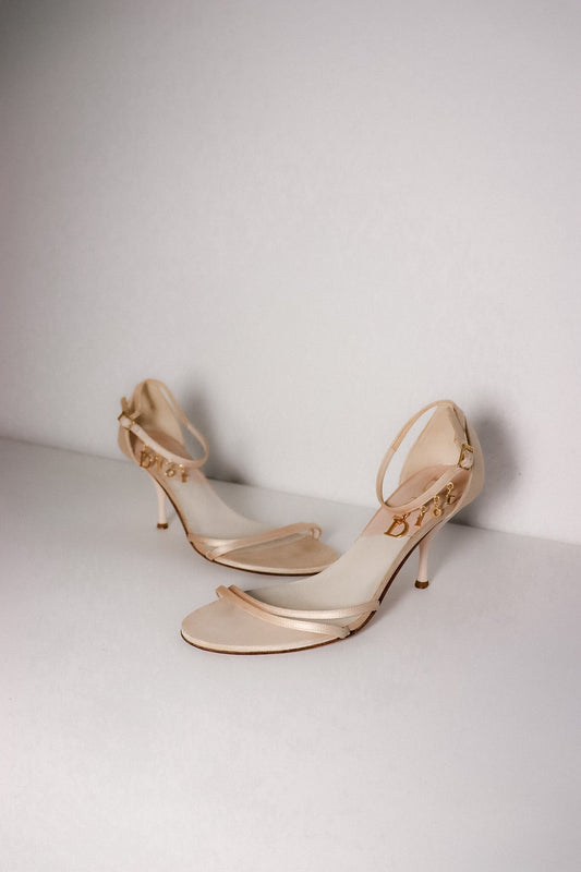 Vintage Dior Spell Out Sandals 37.5