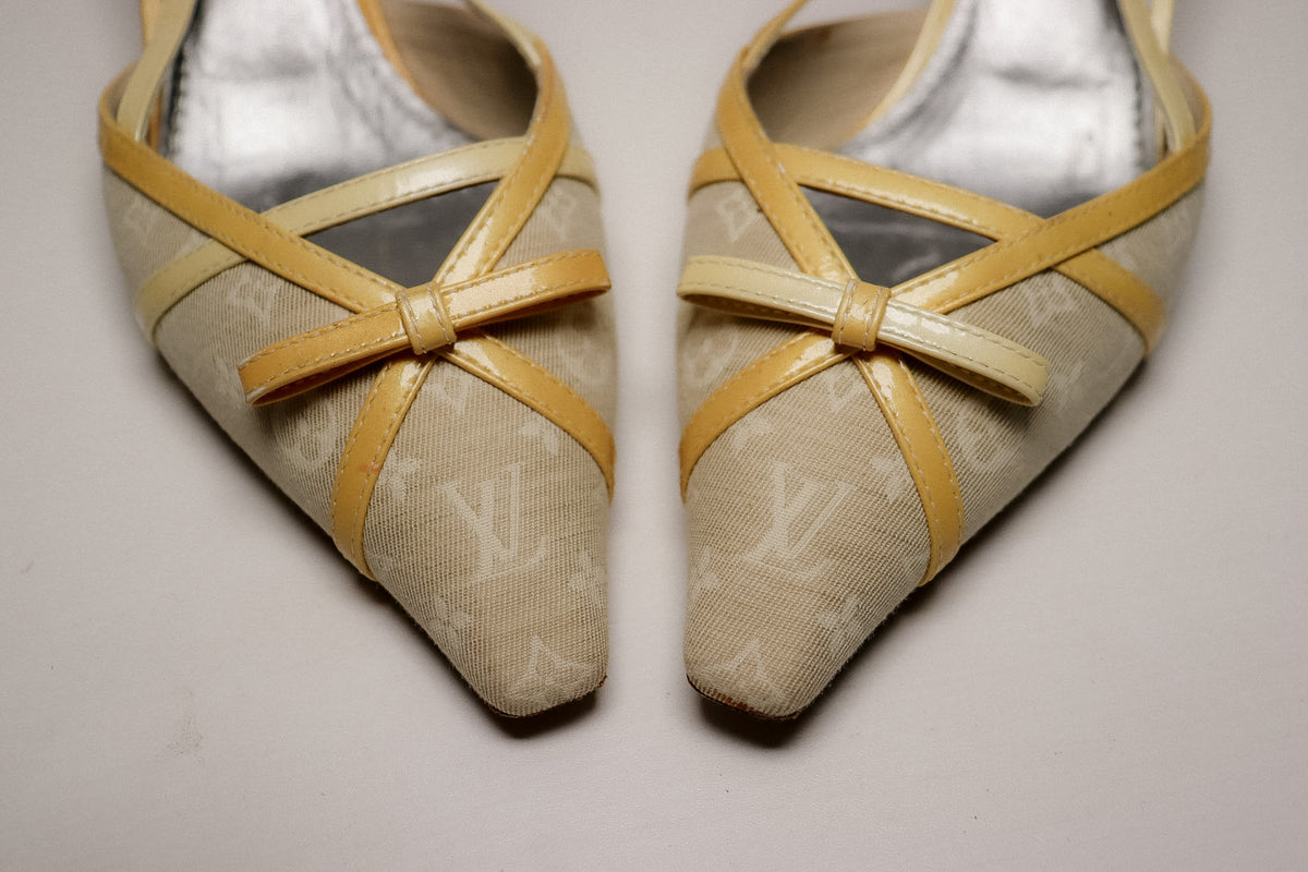 Vintage Louis Vuitton Kitten Heels 37