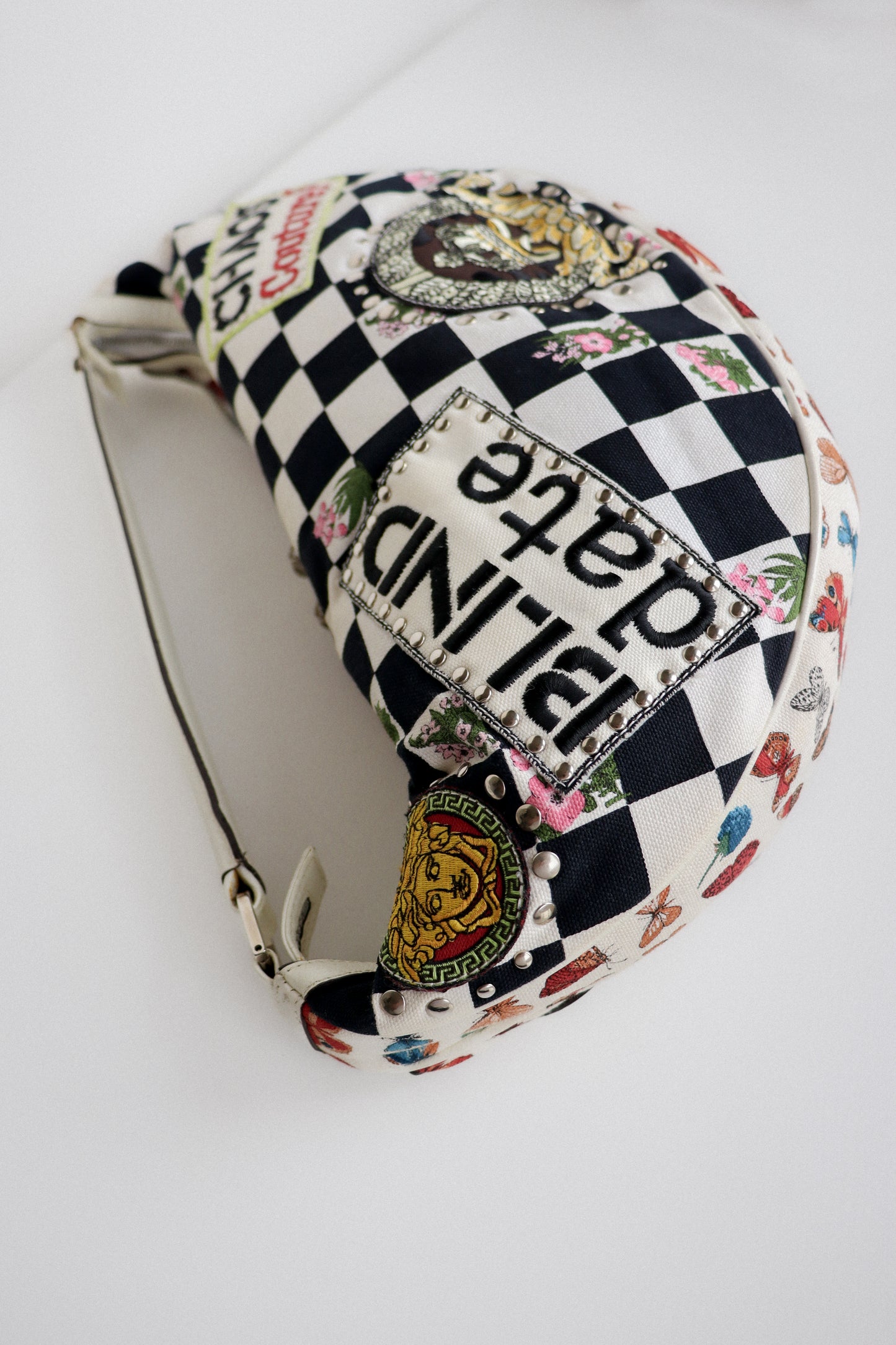 Vintage Versace Chaos Couture Half Moon Bag