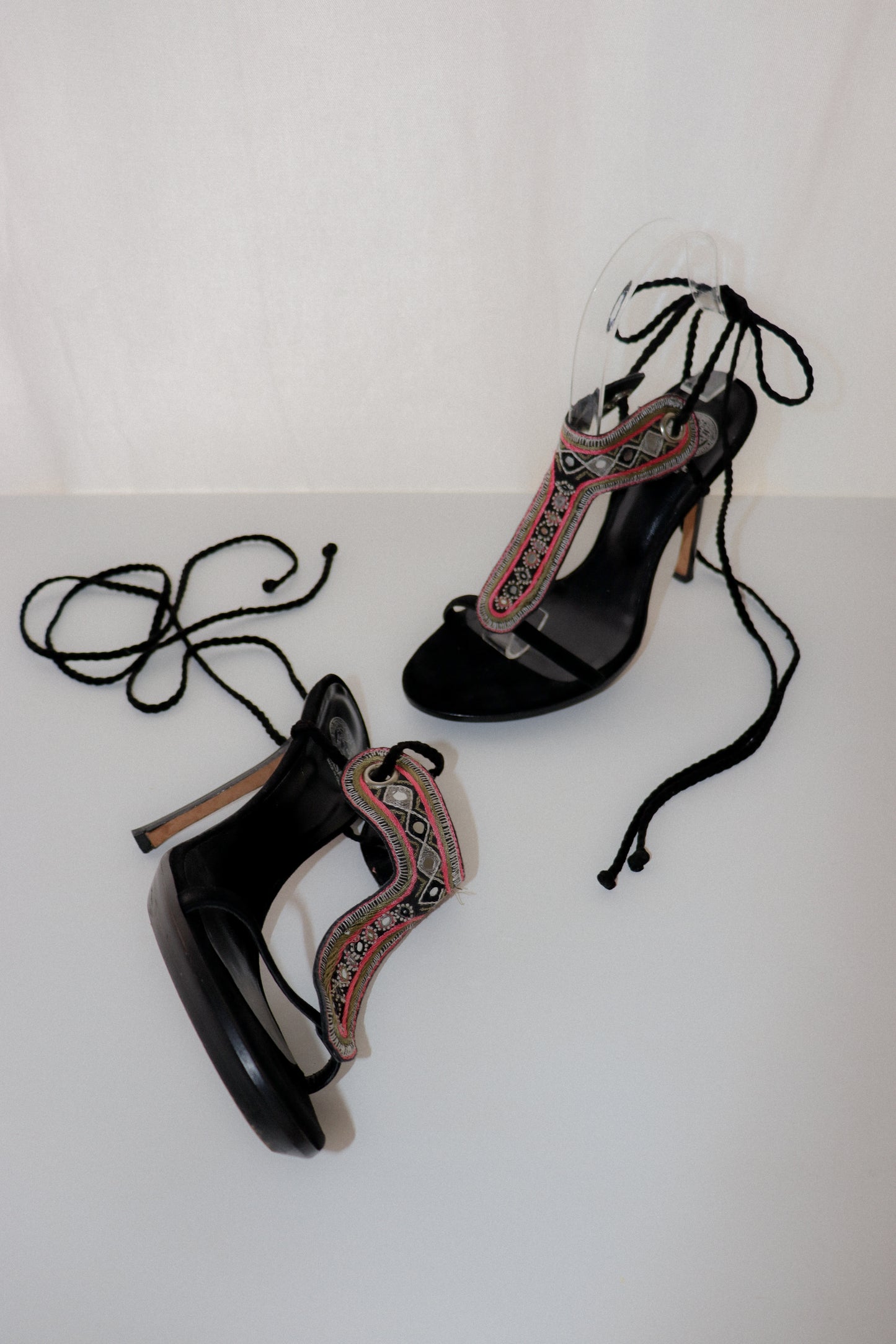 Vintage Versace Boho Heels 37