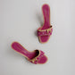 Vintage Louis Vuitton Denim Mules 37