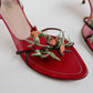 Vintage Prada Rose Sandals 40