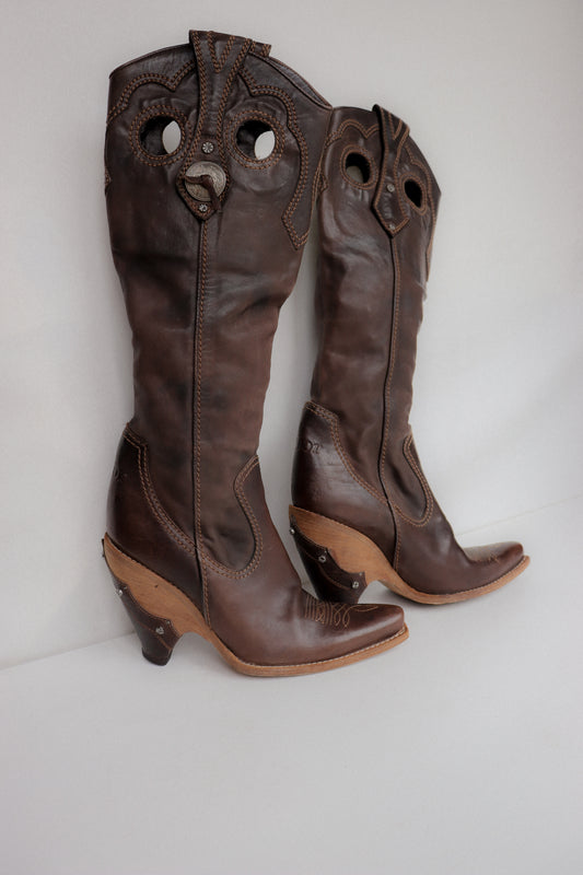 Vintage Dior Western Boots 37