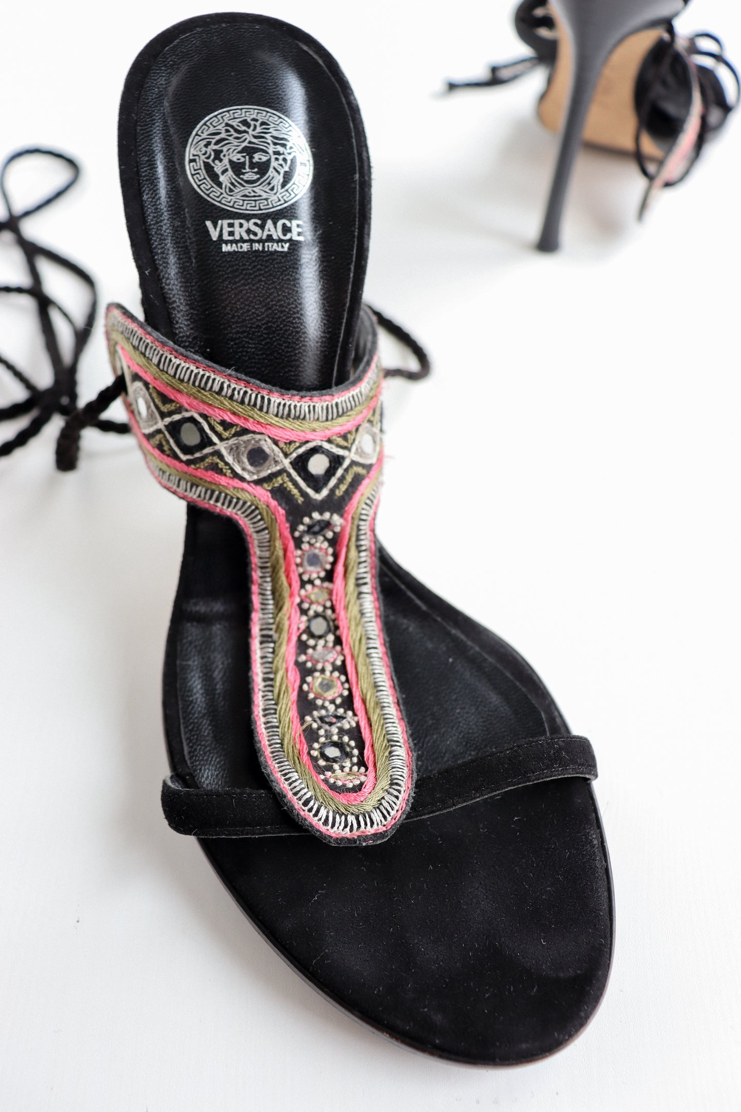 Vintage Versace Boho Heels 37