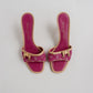 Vintage Louis Vuitton Denim Mules 37