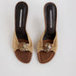 Vintage Donald Pliner Peace Mules US 9.5