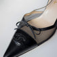 Vintage Chanel Mesh Bow Slingbacks 37.5