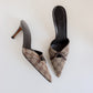 Vintage Gucci Mules Bow US 8