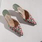 Vintage Manolo Blahnik Raspberry Kitten Heels 38.5