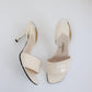 Vintage Chanel Chocolate Bar Slingbacks 36.5