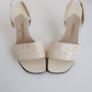 Vintage Chanel Chocolate Bar Slingbacks 36.5