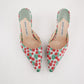 Vintage Manolo Blahnik Raspberry Kitten Heels 38.5