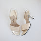 Vintage Chanel Chocolate Bar Slingbacks 36.5