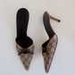 Vintage Gucci Mules Bow US 8