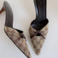 Vintage Gucci Mules Bow US 8