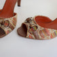 Vintage Gucci Raffia Horsebit Mules 39