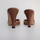 Vintage Gucci Raffia Horsebit Mules 39