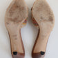 Vintage Gucci Raffia Horsebit Mules 39