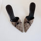 Vintage Gucci Mules Bow US 8