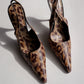 Vintage Dolce & Gabbana Leopard Slingbacks 37.5