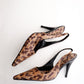 Vintage Dolce & Gabbana Leopard Slingbacks 37.5