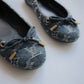 Vintage Louis Vuitton Denim Ballet Flats 38