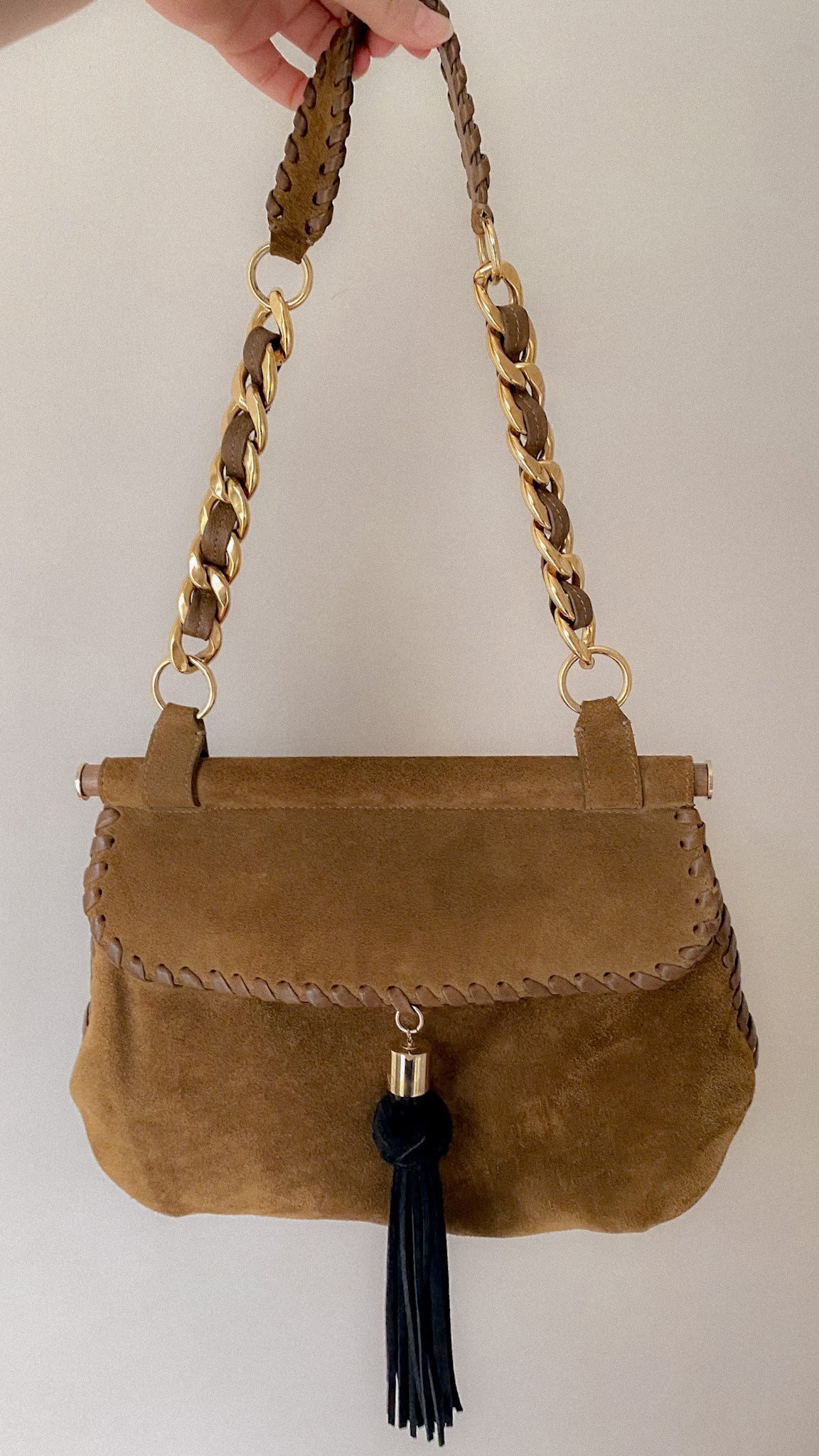 Vintage Jimmy Choo Suede Bag