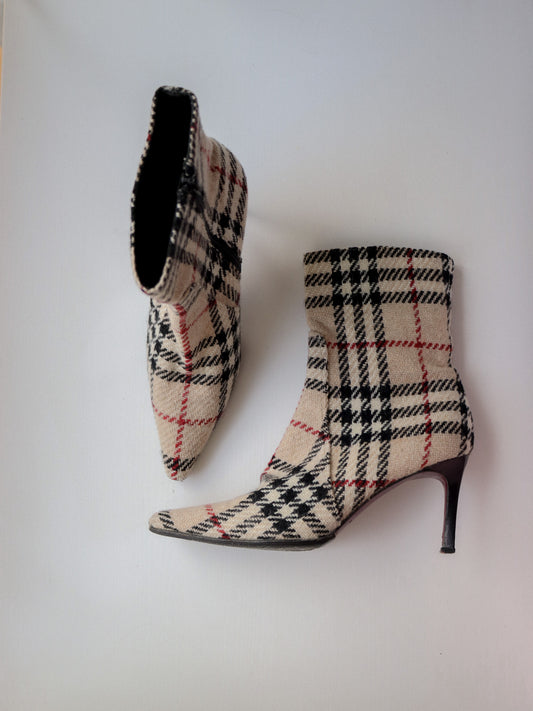 Vintage Burberry Ankle Boots 39.5