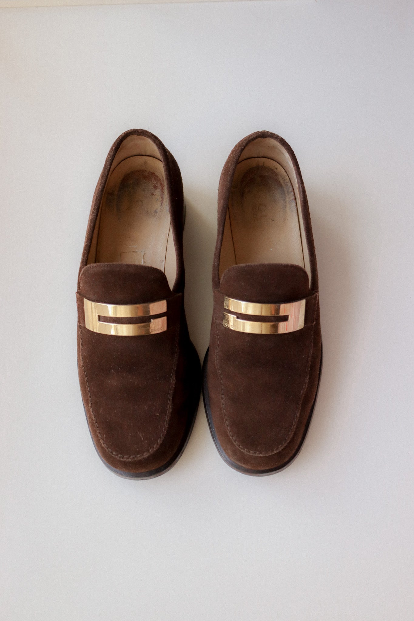 Vintage Gucci Suede Loafer 37.5