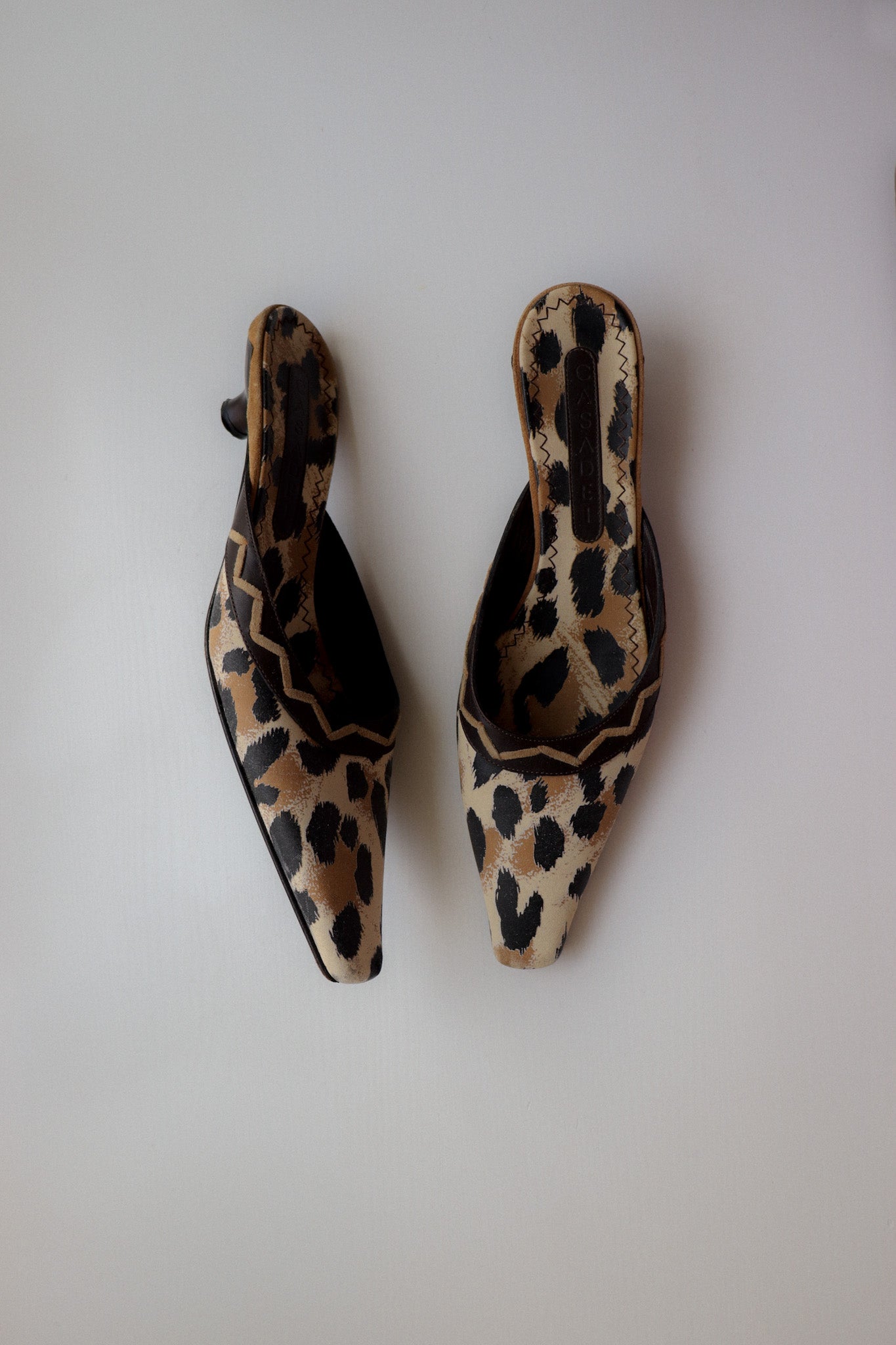 Vintage Casadei Leo Mules US 8