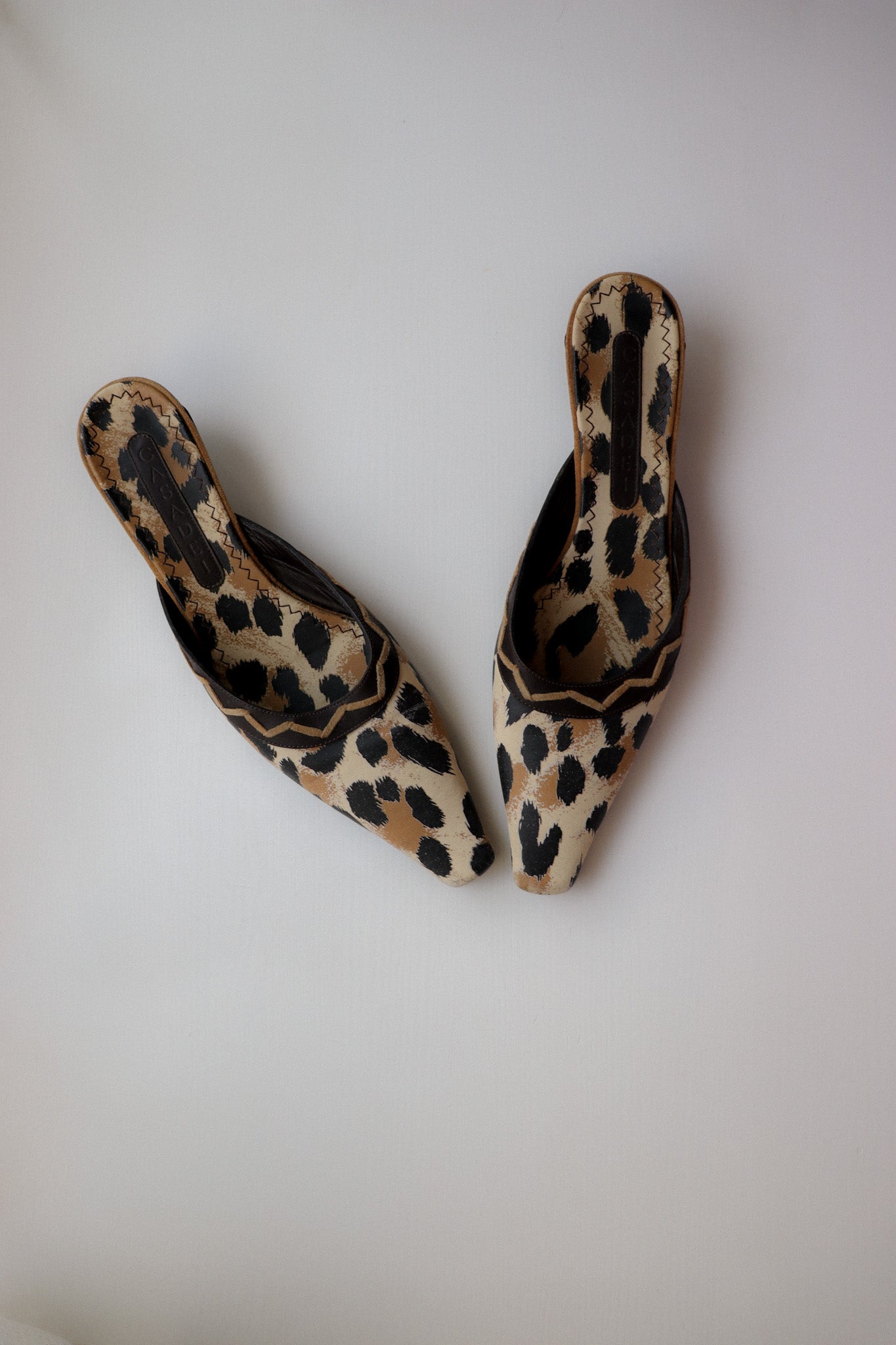 Vintage Casadei Leo Mules US 8