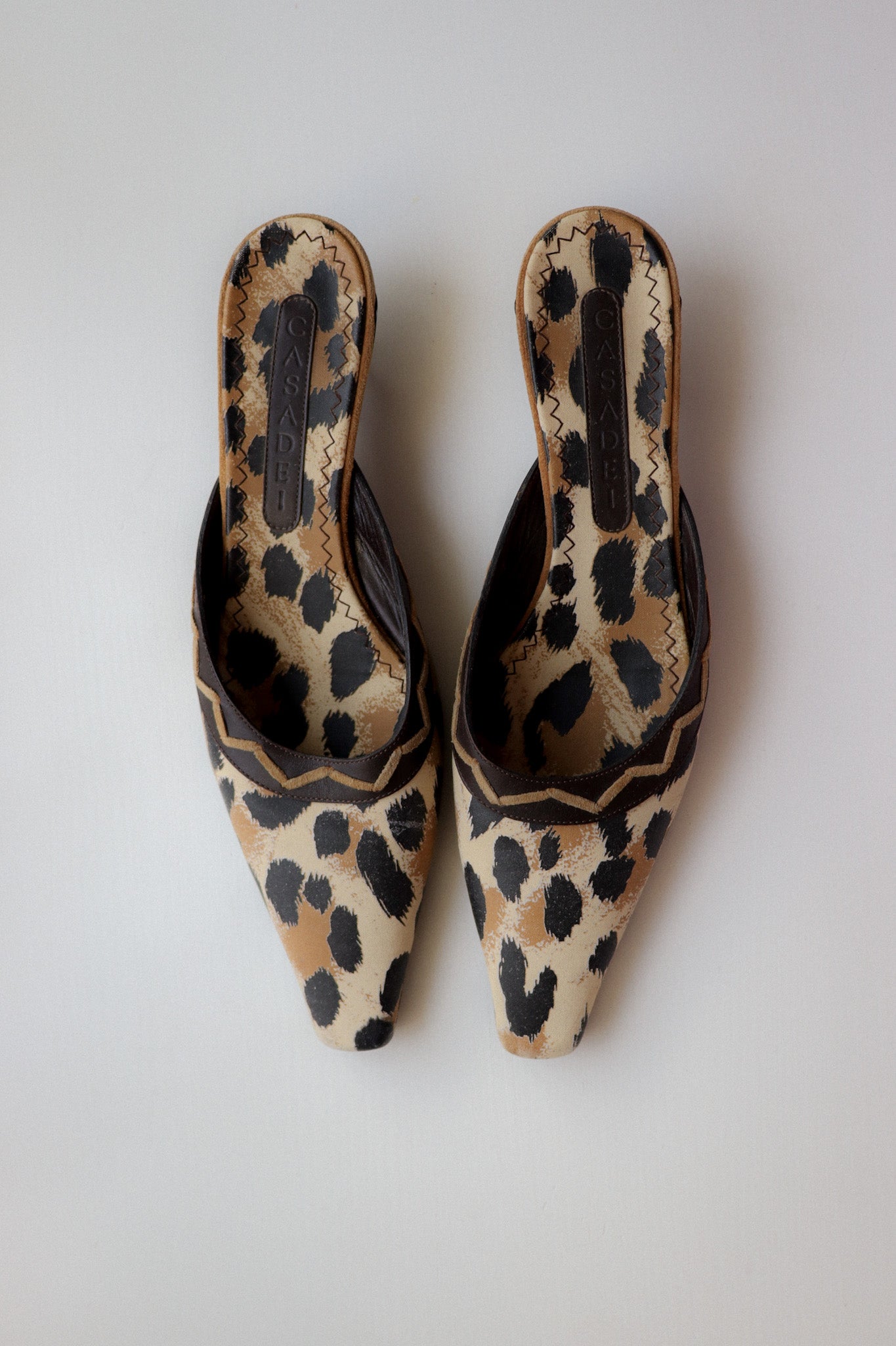 Vintage Casadei Leo Mules US 8