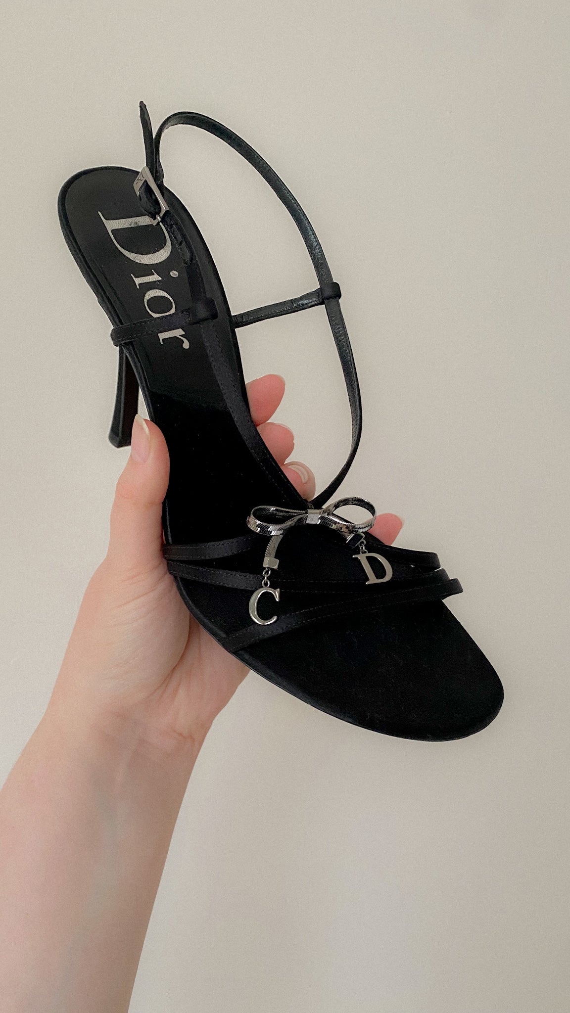 Vintage Dior Bow Sandals 39