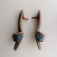 Vintage Louis Vuitton Denim Mules 36.5