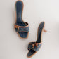 Vintage Louis Vuitton Denim Mules 36.5