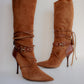 Vintage Gucci Suede Knee High Boots 36