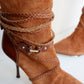 Vintage Gucci Suede Knee High Boots 36