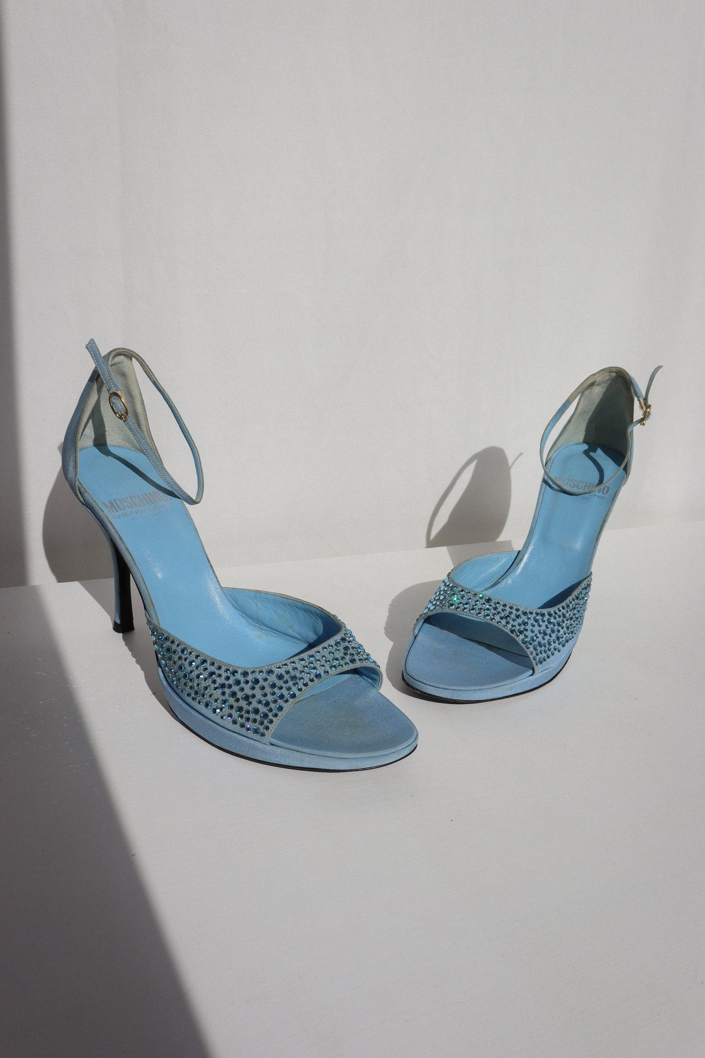 Vintage Moschino Glitter Sandals 39