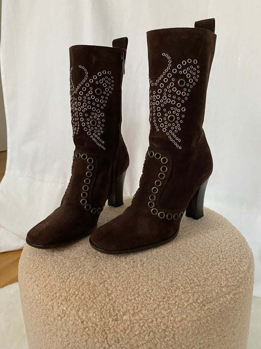Vintage Dolce & Gabbana Butterfly Boots 39